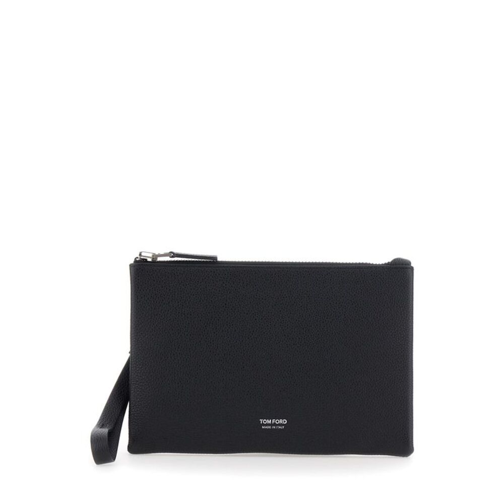 Tom Ford Men Zip Metal Leather
